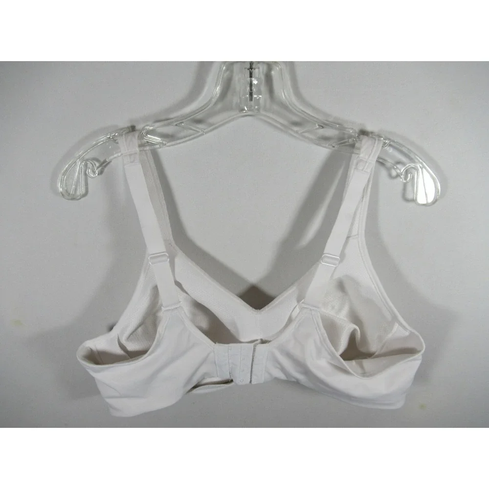 Playtex 18-Hour Bounce Control Bra 42C White Wireless Unpadded 4699